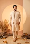 Outluk Wedding Vol 64 Linen Embroidery Mens Indo Western